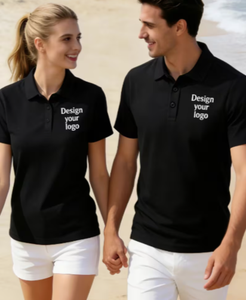 Camiseta Polo Personalizada con Logotipo para Hombre, Manga Corta, Tejida, Informal, con Botones al Frente - Product Image 1