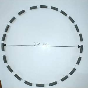 Segments de foret diamanté de 250 mm - Product Image 1