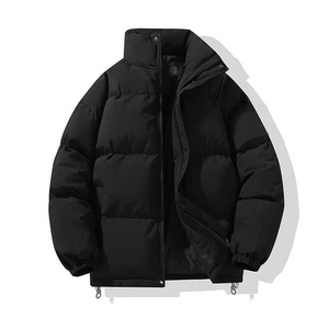 Chaqueta acolchada térmica con capucha para mujer personalizada 100% algodón estampado lavado a la piedra cremallera completa impermeable invierno diseño personalizado - Product Image 3