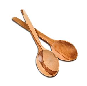 Cuchara de madera de la mejor calidad, venta al por mayor, cuchara de cucharón de madera Natural respetuosa con el medio ambiente para cocinar, acero espejado - Product Image 5