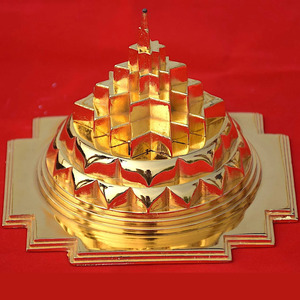 Mạ Vàng Maha meru shree <span class=keywords><strong>yantra</strong></span> meru shri <span class=keywords><strong>yantra</strong></span> sự giàu có thành công ENERGIZED Brass kim loại màu vàng suwarna meru kim loại thủ công mỹ nghệ - Product Image 3