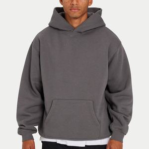 เสื้อฮู้ดดี้สตรีทแวร์ทรงโอเวอร์ไซส์ ล้างสีแบบแอซิด สไตล์สตรีท สำหรับผู้ชาย คุณภาพสูง น้ำหนัก 400GSM เสื้อฮู้ดดี้แบบสวมหัวสำหรับผู้ชาย  รับสั่งทำพิเศษ - Product Image 1