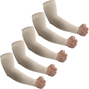 ปลอกแขนให้ความอบอุ่นสำหรับนักปั่นผู้ใหญ่วัสดุผ้าโพลีเอสเตอร์สแปนเด็กซ์ไร้รอยต่อป้องกันแสงแดด - Product Image 2