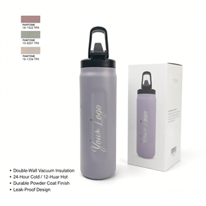 Bouteille d'eau isotherme en acier inoxydable 32 oz, écologique, pour voyage, sport et gym, avec isolation sous vide, maintien thermique 12-24 heures, <span class=keywords><strong>brevet</strong></span>ée. - Product Image 1