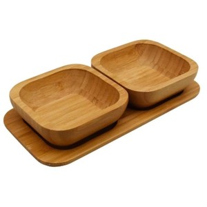 ถาดเสิร์ฟไม้แบบเรียบง่ายถาดอาหารเช้าแบบเรียบง่ายถาดรองพ่อบ้านอเนกประสงค์พร้อมที่จับ - Product Image 3