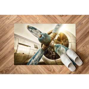 Tapis imprimé hélice d'avion, Tapis modernes, Tapis tendance, Tapis épais, Tapis doux non tissé - Product Image 5
