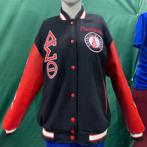 VESTE DELTA SIGMA VESTE VARSITY ROUGE SLEEVES-HSE - Product Image 1