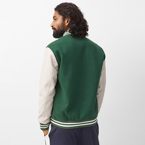 Chaqueta Varsity de Béisbol para Hombre al por Mayor, Cuello Alto, Deportiva, con Logotipo Personalizado, Ropa Deportiva de Lana para Invierno, Estilo Moderno y a la Última Moda - Product Image 2