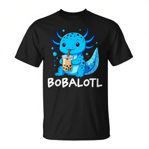 Maglietta promozionale a tema Bobalotl Axolotl Boba Tea - Product Image 2