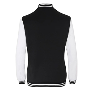 Chaquetas Varsity de Cuero Genuino Personalizadas OEM con Bordado Chenille y Lana para Hombre - Product Image 2