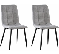 Ensemble de table à manger de qualité supérieure avec 4 chaises confortables en similicuir pour restaurants ensemble de chaises de salon de cuisine