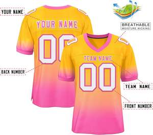 Personalizado Clubwear Streetwear Camisetas de fútbol americano Ropa deportiva Urbana Secado rápido Transpirable Malla de poliéster Sublimación Logotipo del equipo - Product Image 2