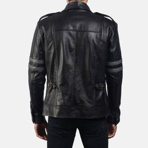 Veste en cuir de qualité supérieure pour homme, veste en cuir d'agneau tendance, veste bomber de moto pour l'hiver pour homme - Product Image 5