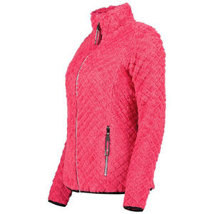Chaqueta de Lana Sherpa con Cierre, Ropa de Calle para Exteriores, Fabricante de Ropa de Moda, Chaqueta de Forro Polar Sherpa con Estampado Personalizado para Mujer - Product Image 5