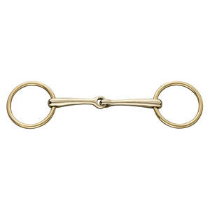 Broca articulada de anillo suelto, broca de filete de caballo de acero inoxidable, tachuela ecuestre, equipo de entrenamiento y equitación para caballos - Product Image 1