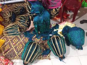 Lanterne en soie avec finition en tissu élégant pour la décoration d'événements, l'affichage intérieur et la fourniture d'exportation en gros, décoration de haute qualité - Product Image 6