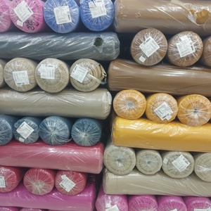 Taille A4 du fabricant turc Polyester Spandex tissu tricoté étiré maille maillots de bain unis à séchage rapide échantillons de livre de couleurs - Product Image 3