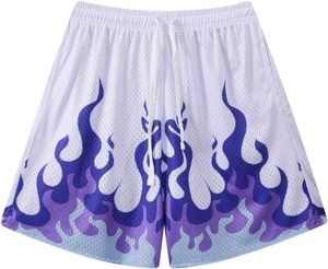 กางเกงขาสั้นตาข่ายสำหรับผู้ชายออกแบบได้ตามต้องการเสื้อผ้าแนวสตรีทสำหรับเล่นยิมแห้งเร็วระบายอากาศได้ดีพิมพ์ลายกราฟิก - Product Image 6