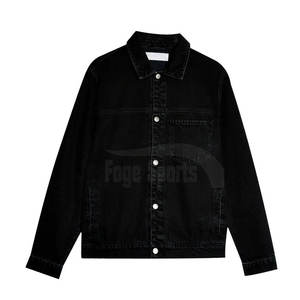 Vente en gros Logo personnalisé Veste d'hiver en coton pour hommes Jeans Veste d'hiver en jean respirante pour hommes pour l'extérieur - Product Image 1