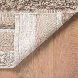 Meilleure vente Tapis en coton naturel tissé à plat respectueux de l'environnement Tapis durable pour le sol Salon Entrée Cuisine Design Ensemble lavable - Product Image 4