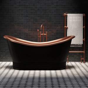 Baignoire en cuivre moderne pour salles de bain résidentielles haut de gamme, offrant un design élégant et une fabrication de qualité supérieure - Product Image 2
