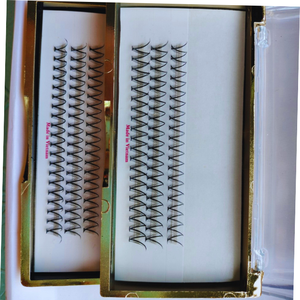 Extensiones de Pestañas de Volumen Completo, Hechas a Mano, en Forma de V, de Pelo Sintético Individual, Soporte Personalizado, Precio al por Mayor para Maquillaje - Product Image 1