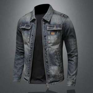 Custom Fashion <b>Men</b> High Quality <b>Men</b> <b>Jeans</b> <b>Jacket</b> Custom Design Logo Denim Winter <b>Jackets</b> Foer Sale - Product Image 6