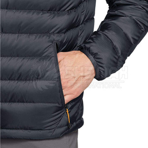 Men's Waterproof Puffer <b>Jacket</b> <b>with</b> <b>Fleece</b> <b>Lining</b> and Zipper Closure for Winter - Product Image 3
