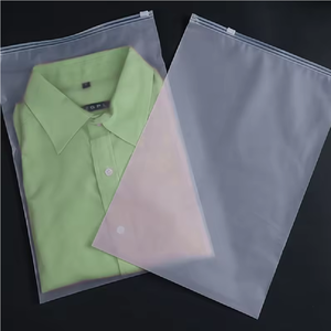 OEM de fábrica al por mayor cosmético esmerilado plástico Ziplock bolsa LDPE camiseta bolsas pequeñas negro claro joyería embalaje - Product Image 4