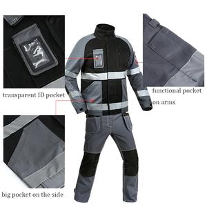 Chaleco de Seguridad Reflectante de Alta Visibilidad, Resistente al Fuego, Uniformes de Trabajo Unisex, Chaqueta sin Mangas, Pantalón de Poliéster Transpirable - Product Image 3