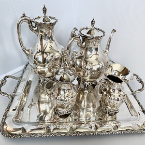 Ceylon Silver Plated Wedding Gift <b>Tea</b> <b>Set</b> Coffee <b>Set</b> for Home Hotel Use at Wholesale Cheap Price From Indian Vendor - Product Image 1
