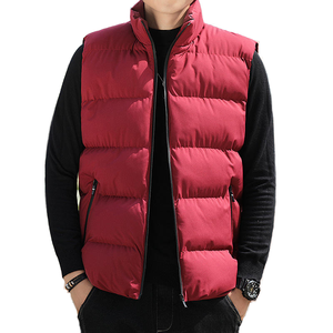 Custom Embroidery 90% <b>White</b> Duck Down Sleeveless Winter Puffer <b>Vest</b> for <b>Men</b> Casual Style Warm Fabric Top Seamless Craft - Product Image 3