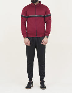 ชุดกีฬาผ้าฝ้ายขนแกะสำหรับผู้ชายชุดวอร์มสำหรับวิ่งแขนยาวระบายอากาศได้ดีไซส์ใหญ่พิเศษสำหรับฤดูหนาว - Product Image 3