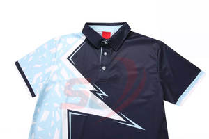 เสื้อโปโลของผู้ชาย,เสื้อโปโลกีฬาแห้งเร็วโพลีเอสเตอร์ออกแบบเองได้ - Product Image 3