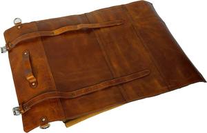 Sac de rangement pour couteau de chef en cuir avec texture lisse, design durable, logo et couleur personnalisables pour une utilisation en cuisine - Product Image 4