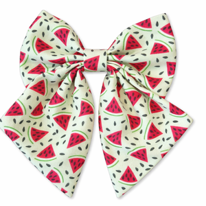 Shark Pattern Dog Sailor Bow Adjustable <b>Pet</b> Collar Accessory Lightweight Fabric with Buckle - Product Image 4