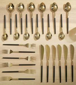Cubiertos de lujo hechos a mano de metal inoxidable para cenas finas y decoración del hogar Los mejores precios de proveedores indios - Product Image 5