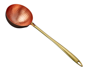 Gran espátula de acero inoxidable, cuchara para servir salsa de sopa de comida de acero inoxidable, acabado brillante, utensilios de cocina, cubiertos de servidor - Product Image 4