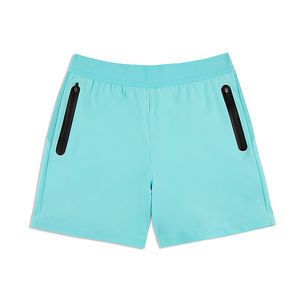 Short de golf écologique imperméable et respirant à séchage rapide pour hommes, logo personnalisé, taille élastique, polyester, hybride, décontracté, avec poches, couleur unie - Product Image 3
