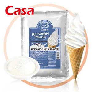 Ice Cream Material for Dessert 1KG Hokkaidou Milk Flavor Instant Soft Serve Ice Cream Powder Mix