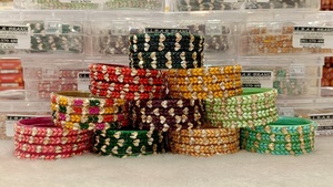 Élégants bracelets Rajwadi pour femmes en alliage de zinc en métal avec perle en forme de boule à la mode principale parfaite pour le festival de mariage et l'usure quotidienne - Product Image 6