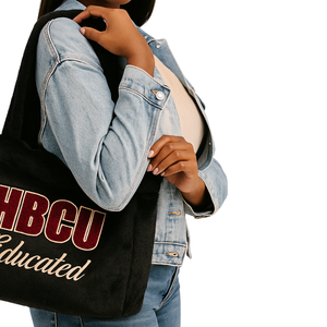 Sac fourre-tout en fourrure Delta noir, éducation HBCU, sac à main en peluche DST, broderie en chenille, sororité grecque Divine Nine, cadeau, sac à main personnalisé - Product Image 3