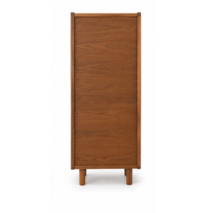<b>Tall</b> Wooden Bedside Storage <b>Cabinet</b> with Open Shelves Drawers and Doors Modern Bedroom Furniture for Hotel Apartment - Product Image 4