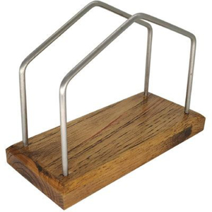 Attractive Design Napkin Holder Dinning Decorative Tissue Stand High Quality Metal Tissue Stand With Wooden Base <b>Cheapest</b> Price - Product Image 1
