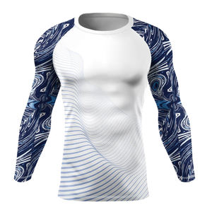 Rashguard de compression respirant et écologique UPF50 pour MMA, Jiu Jitsu, Fitness, Boxe, BJJ, entraînement en salle de sport, unisexe - Product Image 5