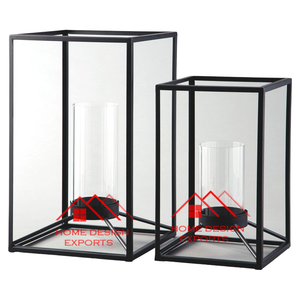 Acabado negro para Decoración de mesa y decoración de mesa de cena Diseño elevado Diseño de luna creciente portavelas de luz t - Product Image 6