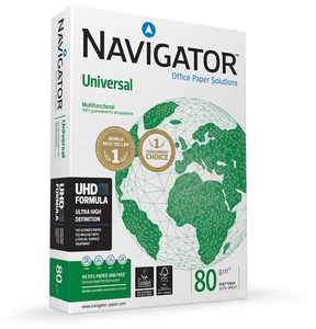 กระดาษ Navigator Universal A4 80 แกรม 5 รีม 5 รีม 2500 แผ่น กระดาษถ่ายเอกสาร Navigator A4 80 แกรม - Product Image 2