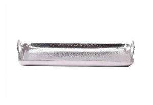 Plateau de service décoratif en fer martelé rond, design moderne, couleur et logo personnalisables, pour la maison, les hôtels et les restaurants - Product Image 6