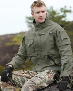 เสื้อแจ็กเก็ตแคนวาสแบบมีโลโก้ด้านหน้าผ้ากันน้ำและระบายอากาศได้ดีสำหรับผู้ขับขี่ - Product Image 4