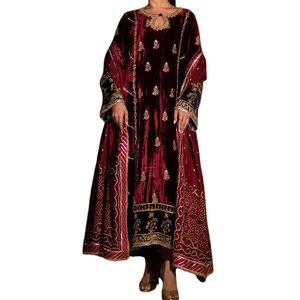 Delight vestido de terciopelo elegante vestido de fiesta de noche elegante vestido de terciopelo ideal para damas que buscan comodidad y moda real - Product Image 1